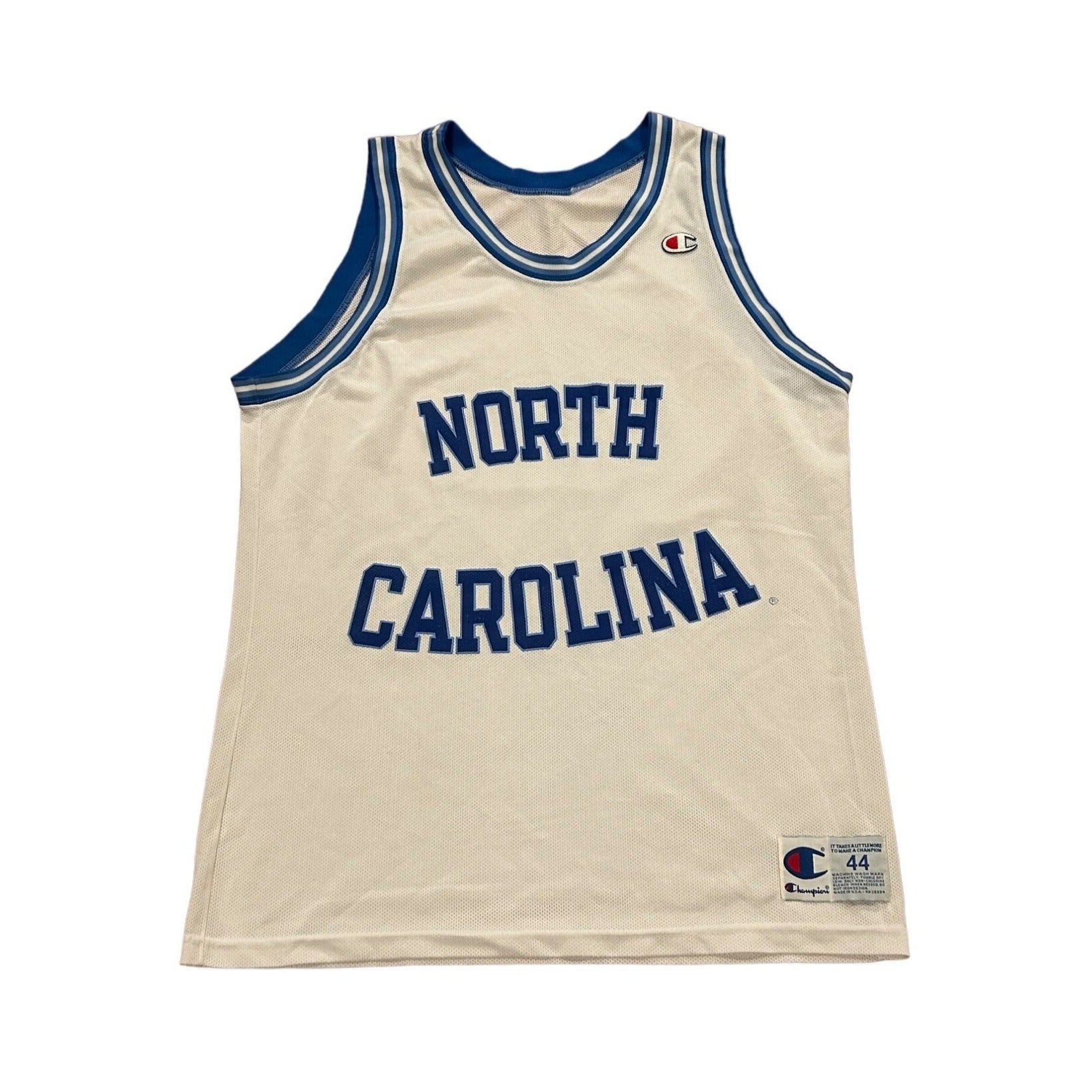 Vintage 1990's Champion UNC North Carolina Tarheels Basketball Jersey Size 44 L