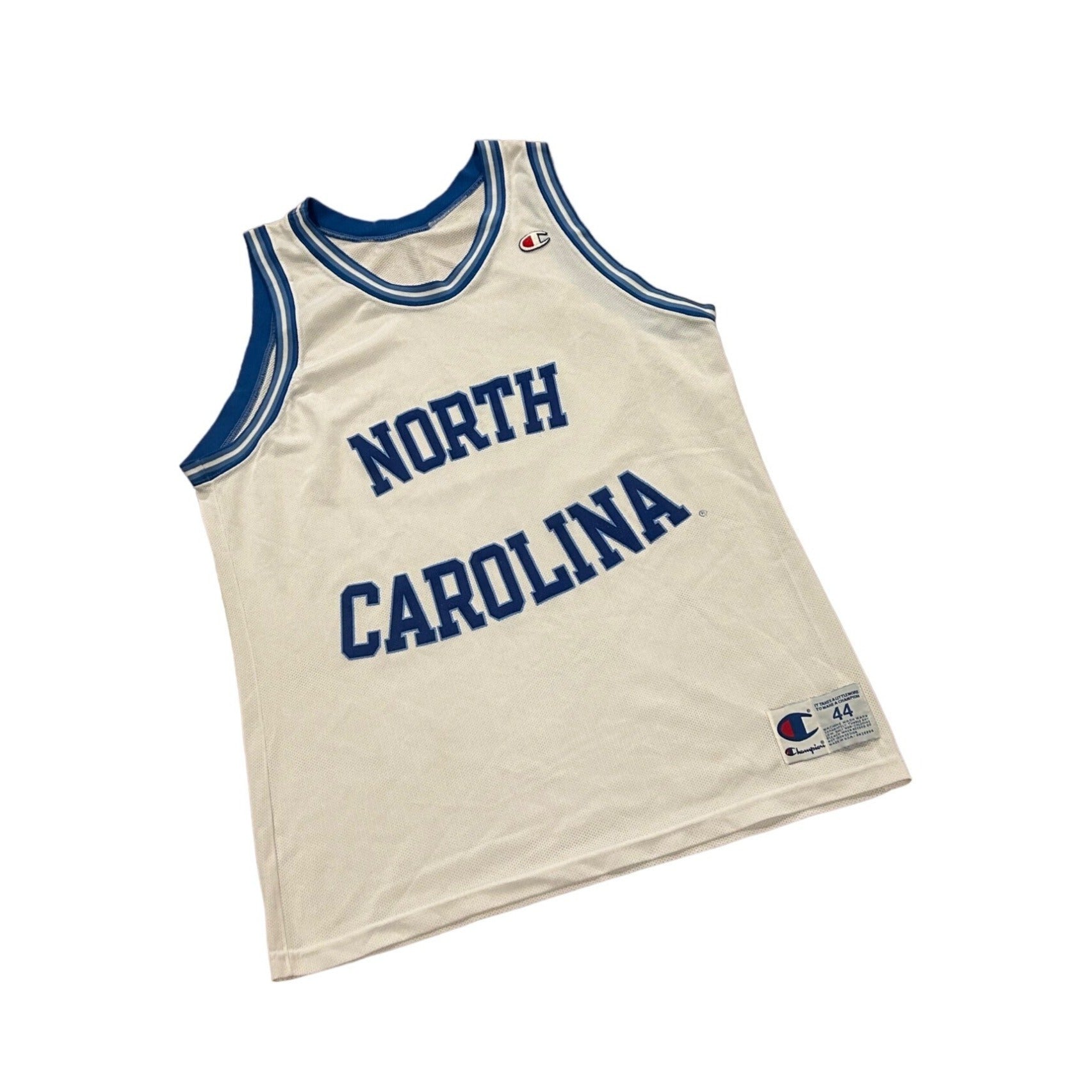 Vintage 1990's Champion UNC North Carolina Tarheels Basketball Jersey Size 44 L