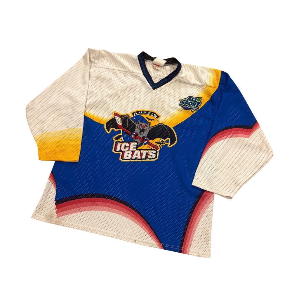 Vintage RARE Austin Ice Bats Mesh Minor League Hockey Jersey ProJoy WPHL XL