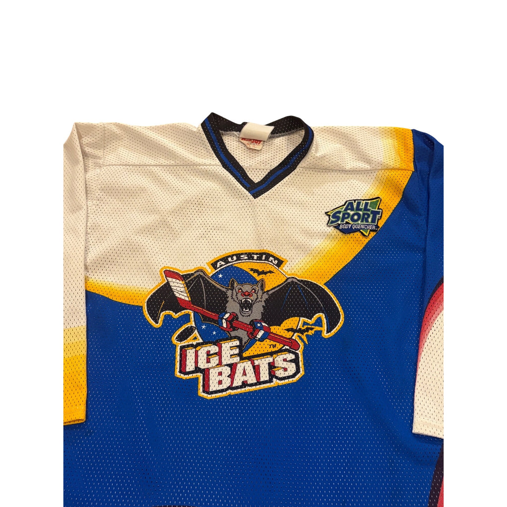Vintage RARE Austin Ice Bats Mesh Minor League Hockey Jersey ProJoy WPHL XL