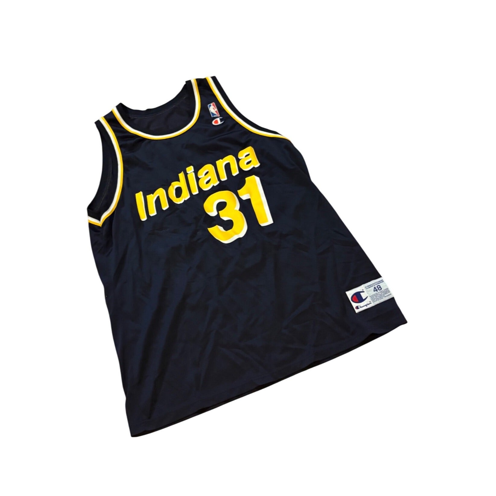Vintage 1990’s Indiana Pacers Reggie Miller #31 Champion NBA Jersey Men’s 48