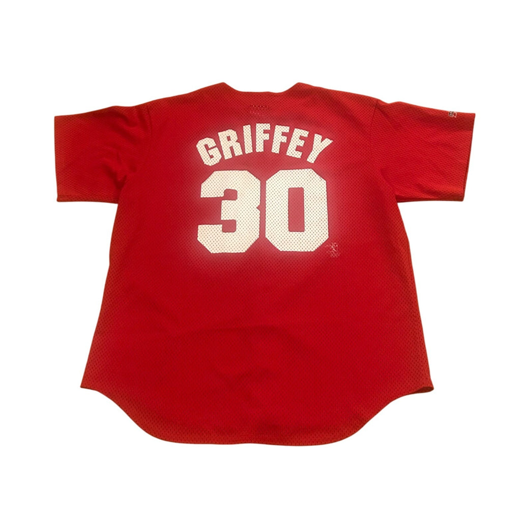 Vintage Y2K Majestic Cincinnati Reds Ken Griffey Jr. #30 Baseball Jersey Large