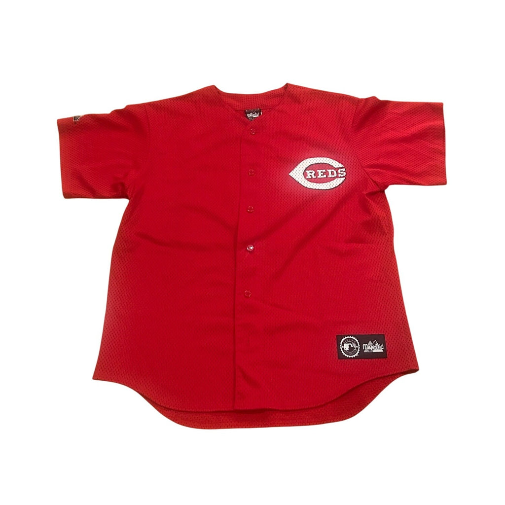 Vintage Y2K Majestic Cincinnati Reds Ken Griffey Jr. #30 Baseball Jersey Large