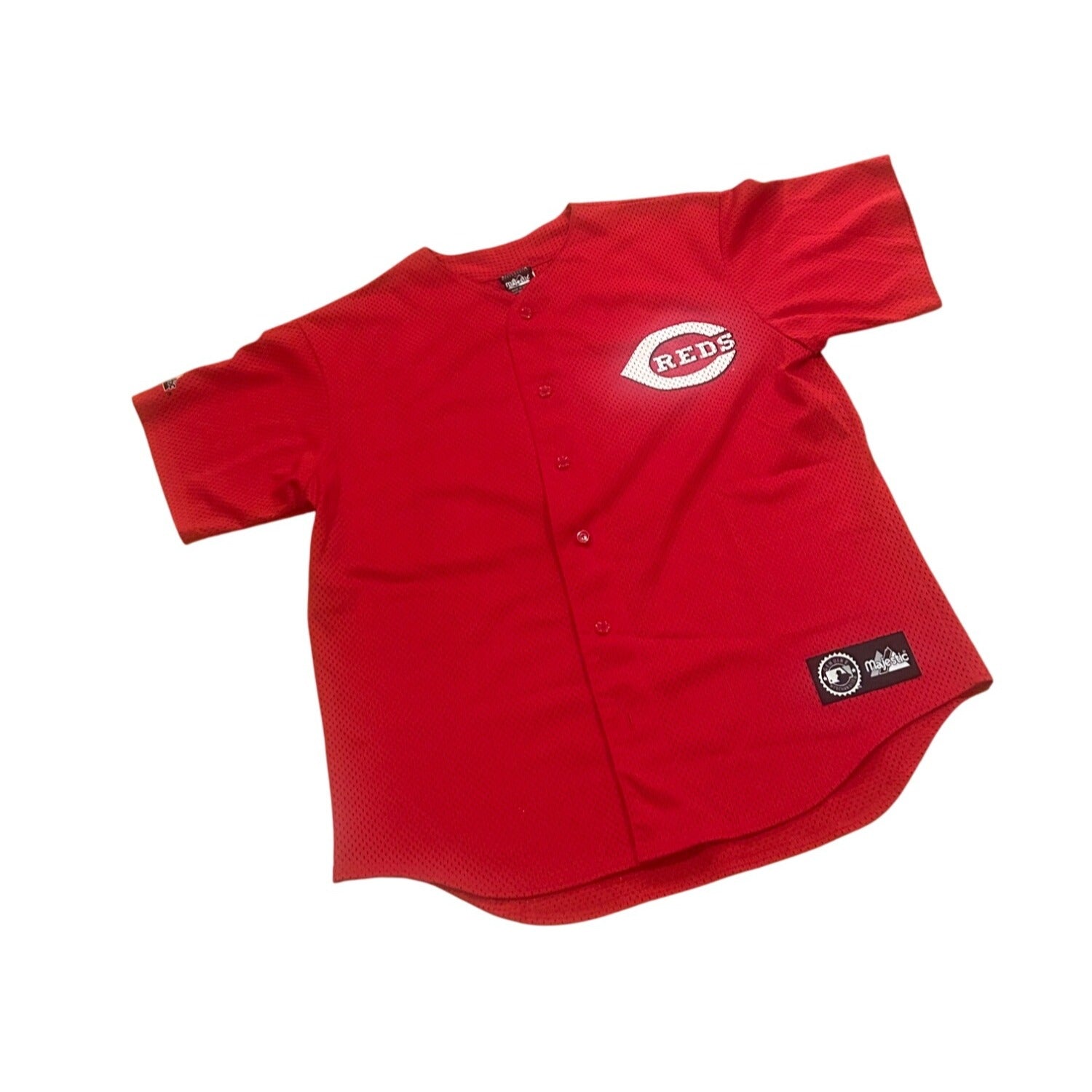 Vintage Y2K Majestic Cincinnati Reds Ken Griffey Jr. #30 Baseball Jersey Large