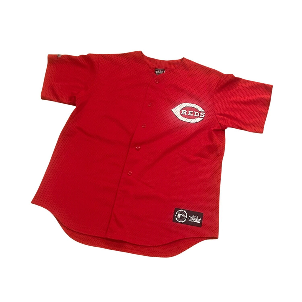Vintage Y2K Majestic Cincinnati Reds Ken Griffey Jr. #30 Baseball Jersey Large