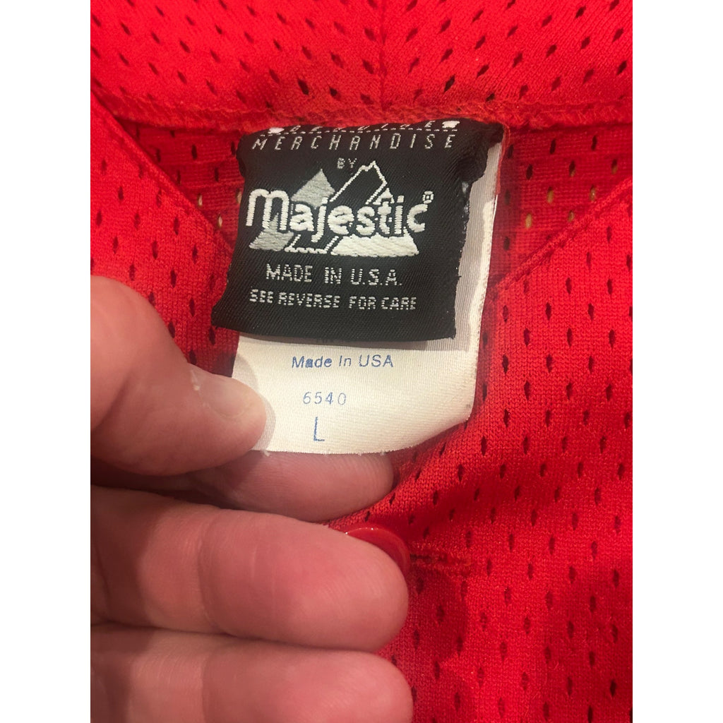 Vintage Y2K Majestic Cincinnati Reds Ken Griffey Jr. #30 Baseball Jersey Large