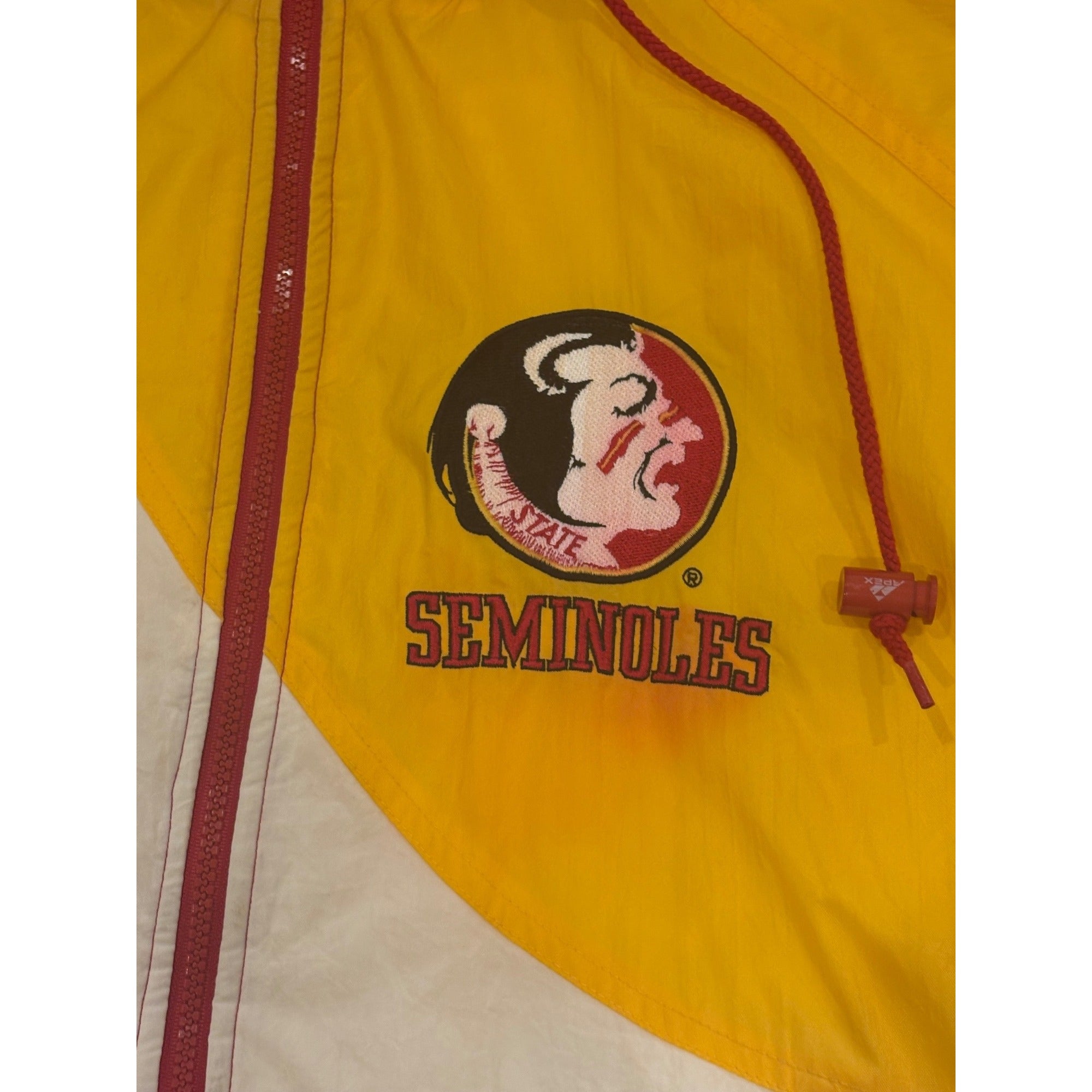 Vintage 90's Apex One Florida State Seminoles NCAA Hooded Puffer Jacket Men's XL