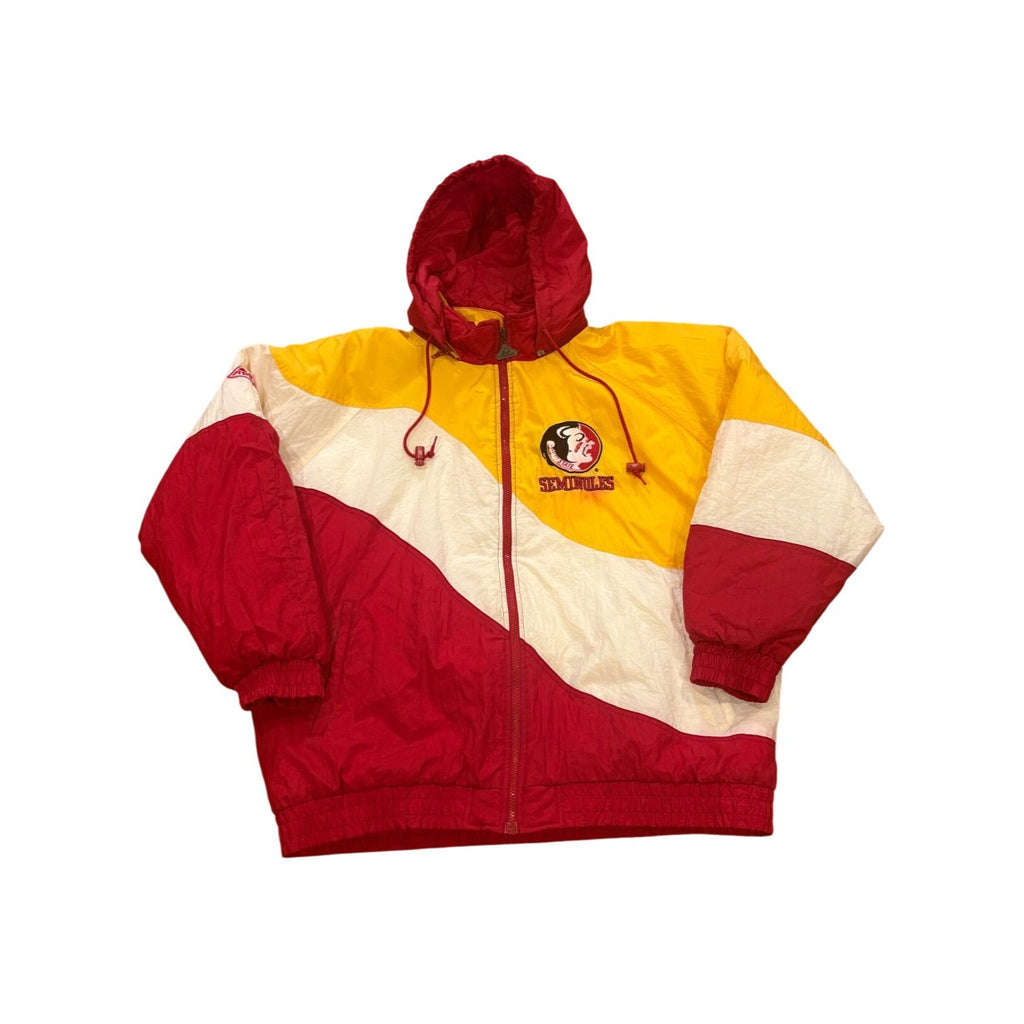 Vintage 90's Apex One Florida State Seminoles NCAA Hooded Puffer Jacket Men's XL