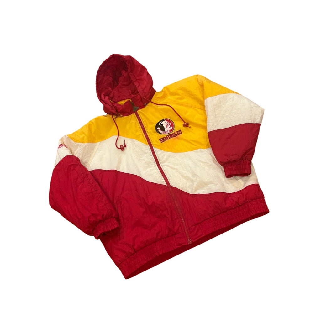 Vintage 90's Apex One Florida State Seminoles NCAA Hooded Puffer Jacket Men's XL