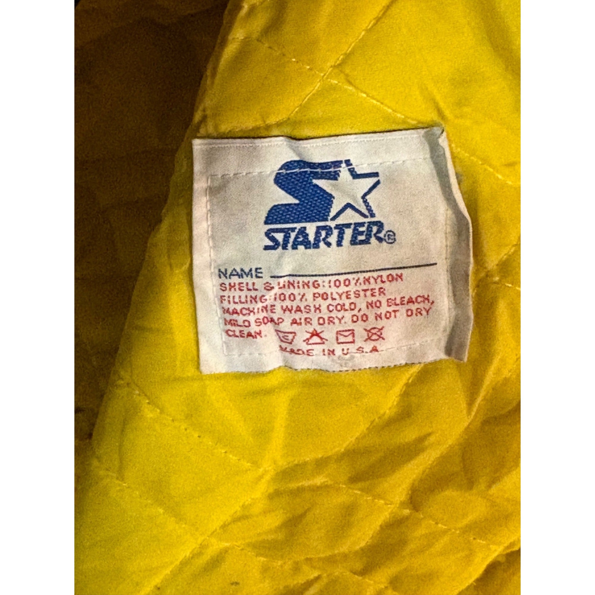 Rare Vintage 80s Starter Boston Bruins NHL Bear Back Hit Satin Jacket Men's XL