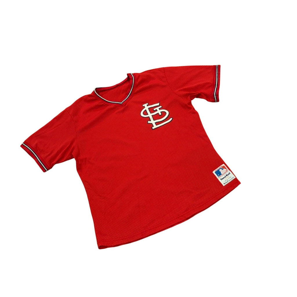 Vintage 1980's Sand-Knit St. Louis Cardinals Batting Practice Pullover Jersey L