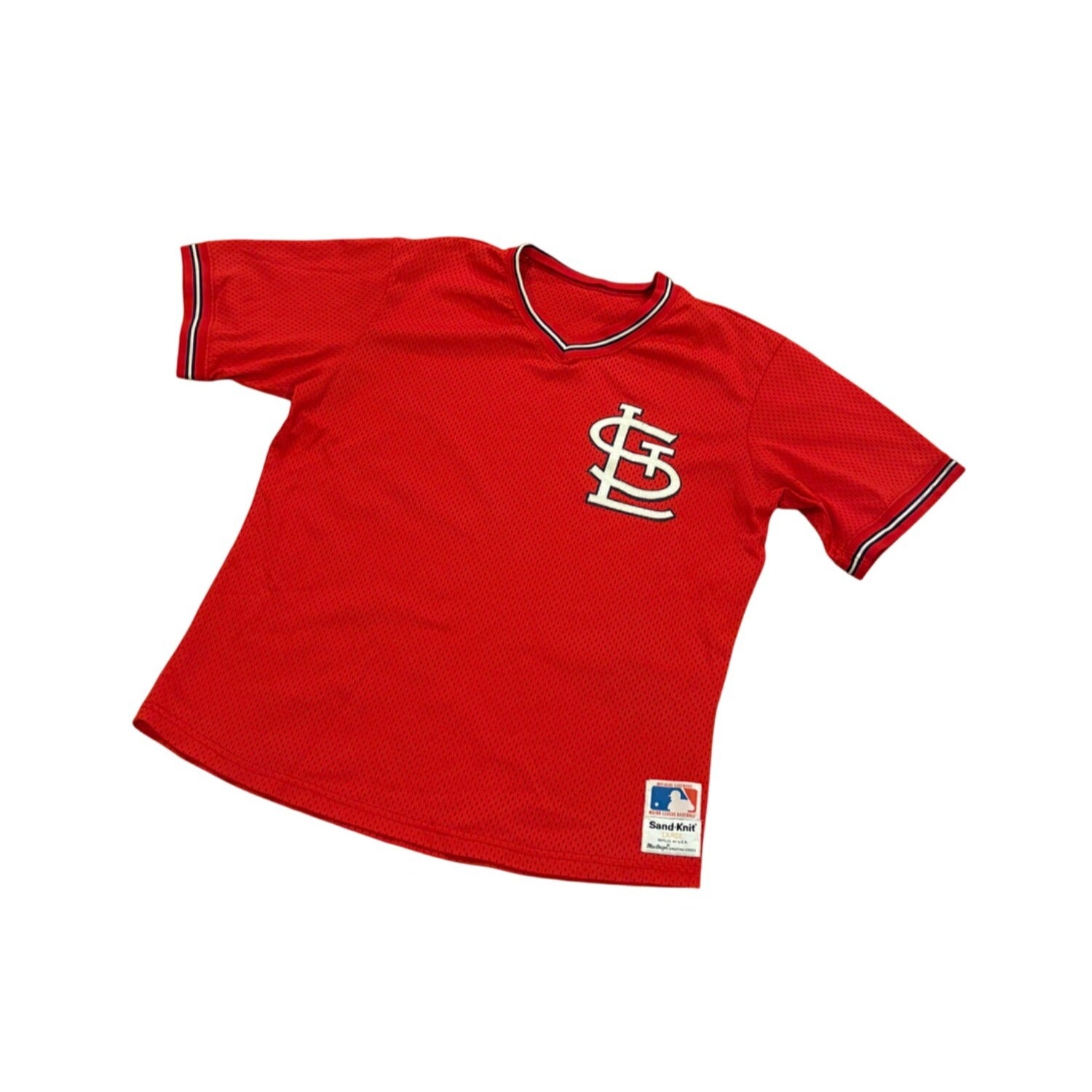 Vintage 1980's Sand-Knit St. Louis Cardinals Batting Practice Pullover Jersey L