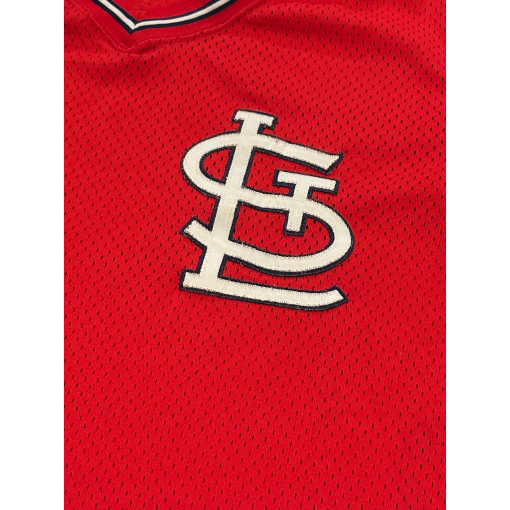 Vintage 1980's Sand-Knit St. Louis Cardinals Batting Practice Pullover Jersey L
