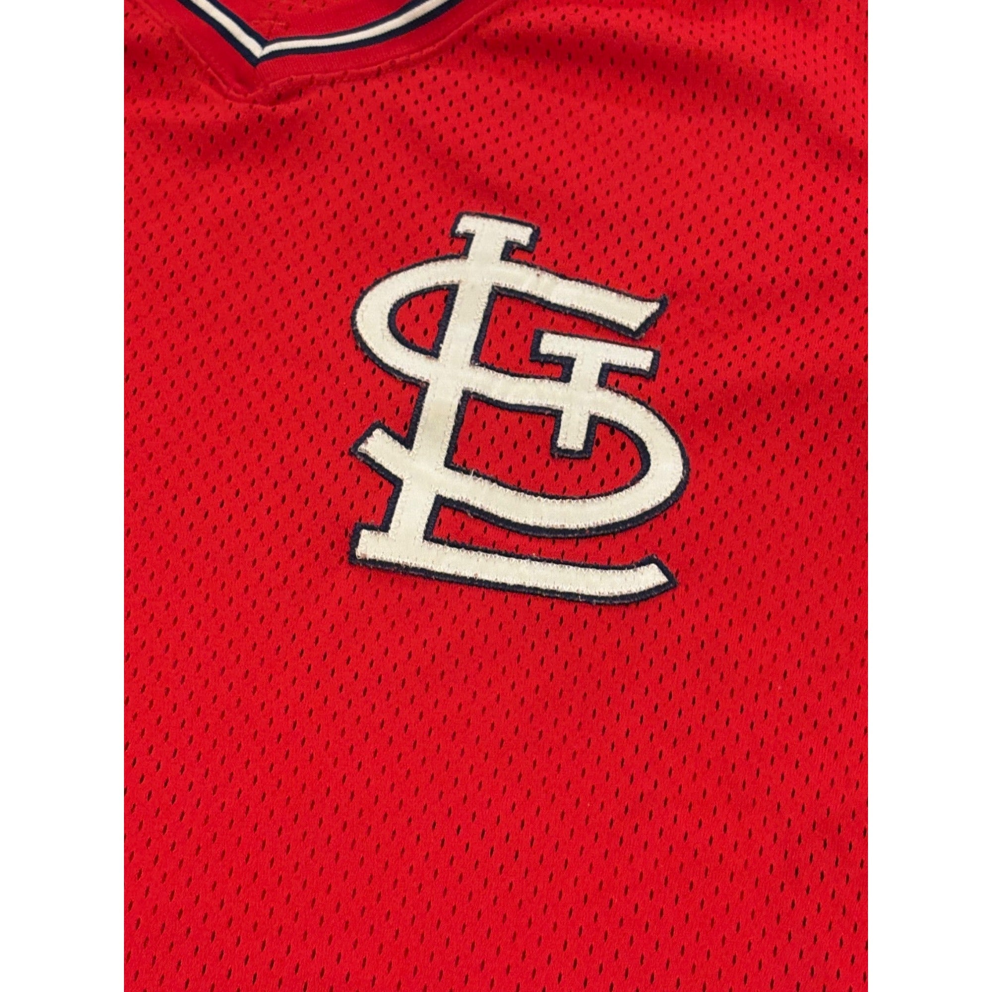 Vintage 1980's Sand-Knit St. Louis Cardinals Batting Practice Pullover Jersey L