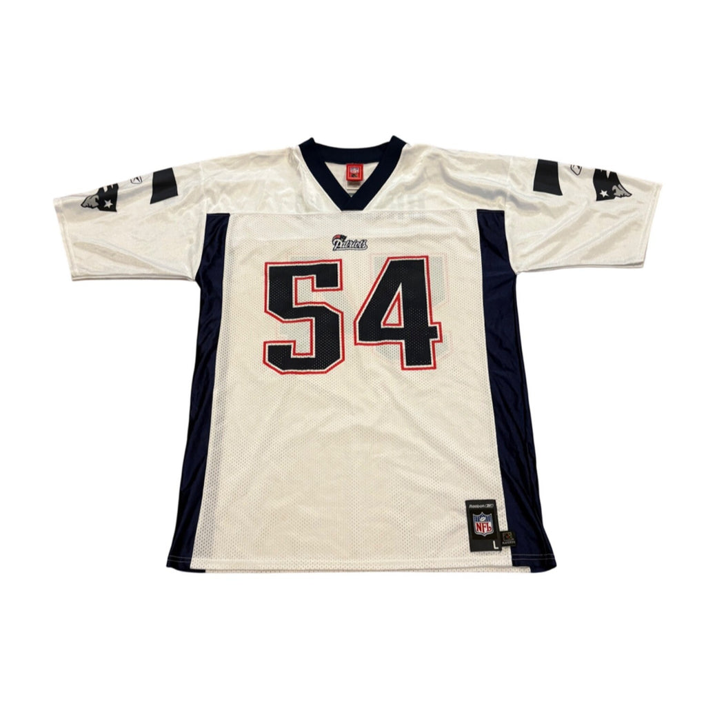 Reebok New England Patriots Tedy Bruschi #54 White NFL Jersey Men's Large