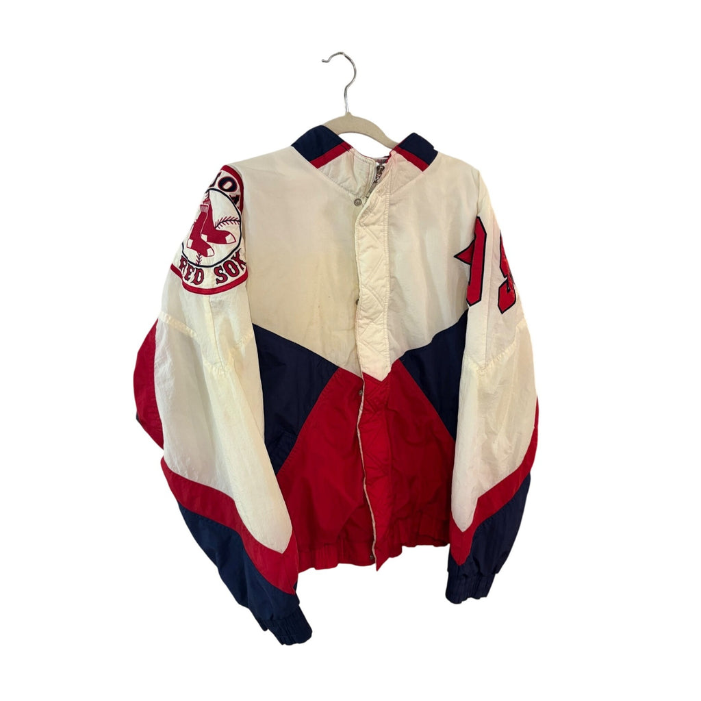 Vintage 90s Apex One Boston Red Sox MLB Full Zip Windbreaker Jacket Men's XL