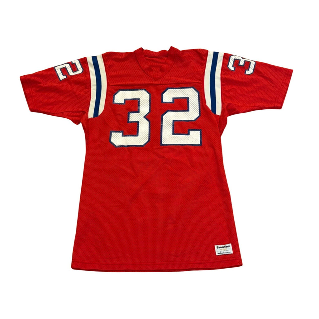 Vintage 1980's Sand-Knit New England Patriots Craig James #32 NFL Jersey Medium