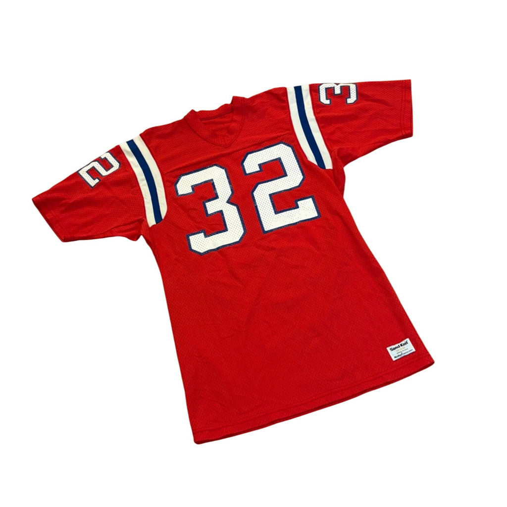 Vintage 1980's Sand-Knit New England Patriots Craig James #32 NFL Jersey Medium