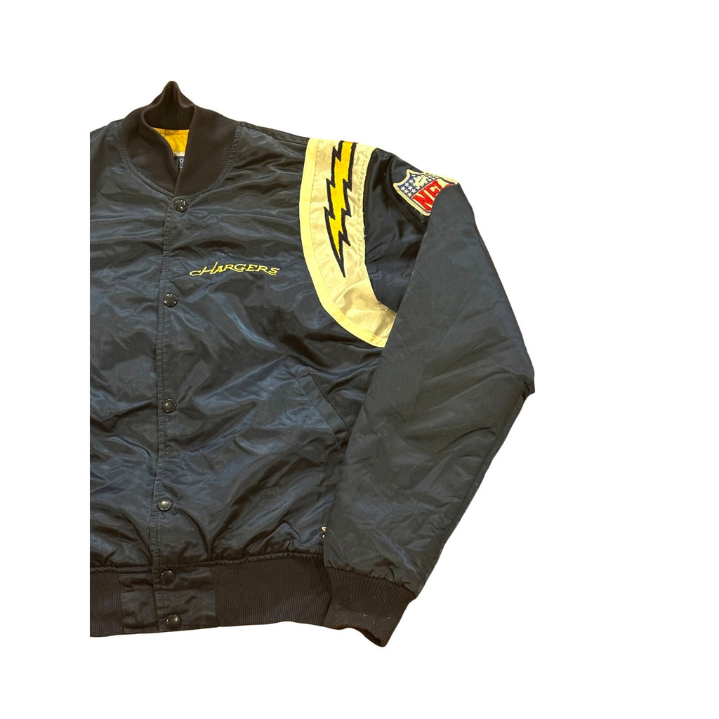 Vintage Rare 80s Starter San Diego Chargers NFL Satin Bomber Jacket Men's Medium