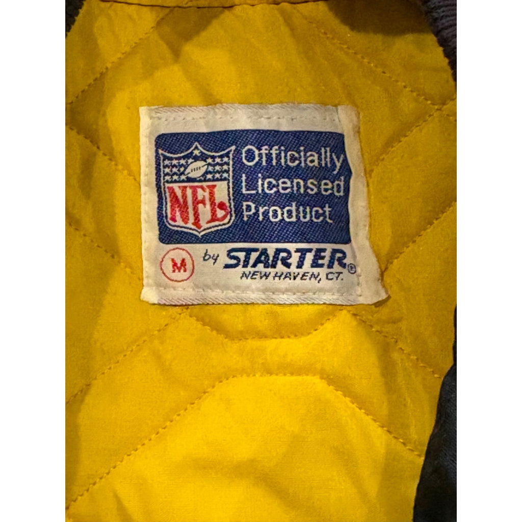 Vintage Rare 80s Starter San Diego Chargers NFL Satin Bomber Jacket Men's Medium