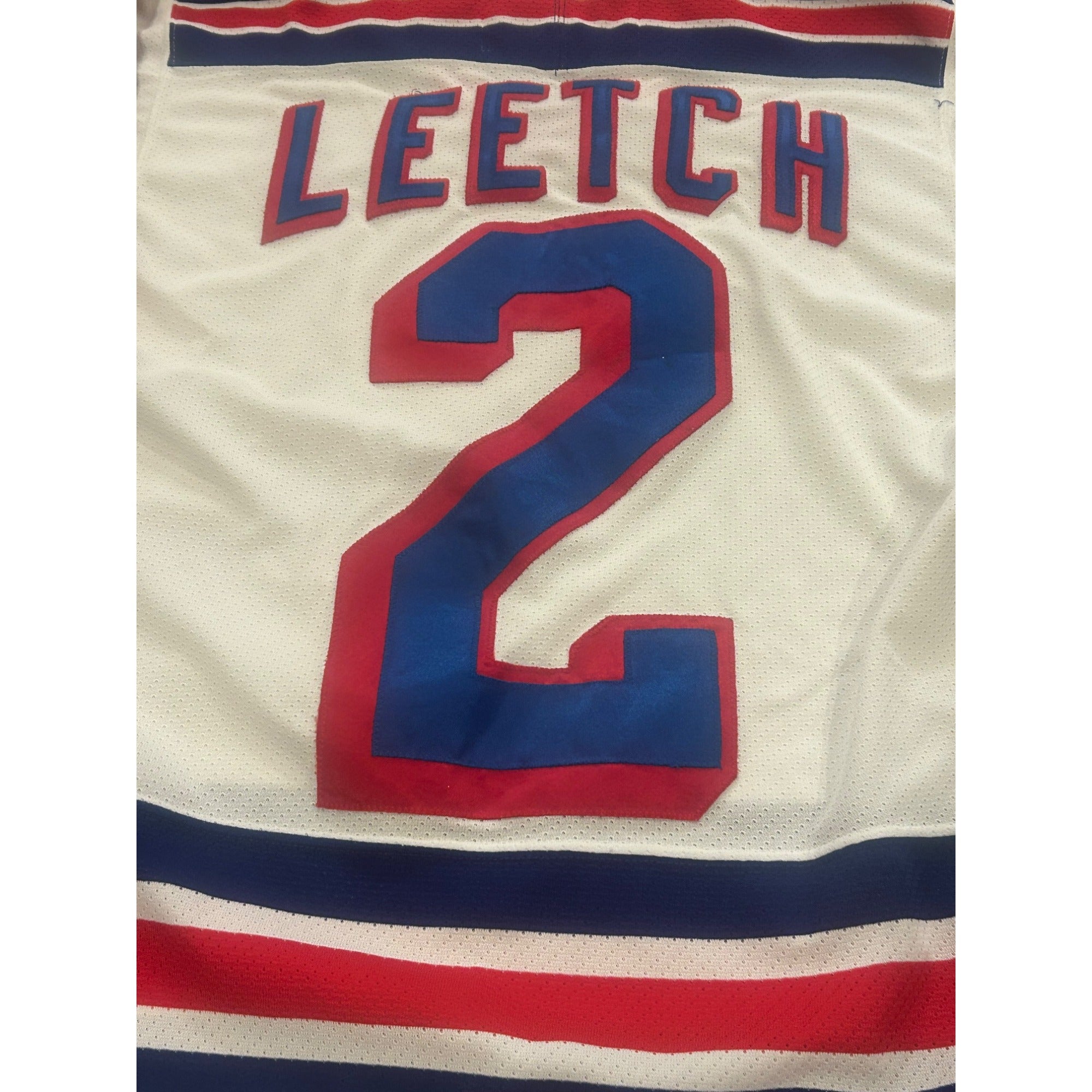 Vintage 1990's CCM Maska New York Rangers Brian Leetch #2 NHL Jersey Men's Small