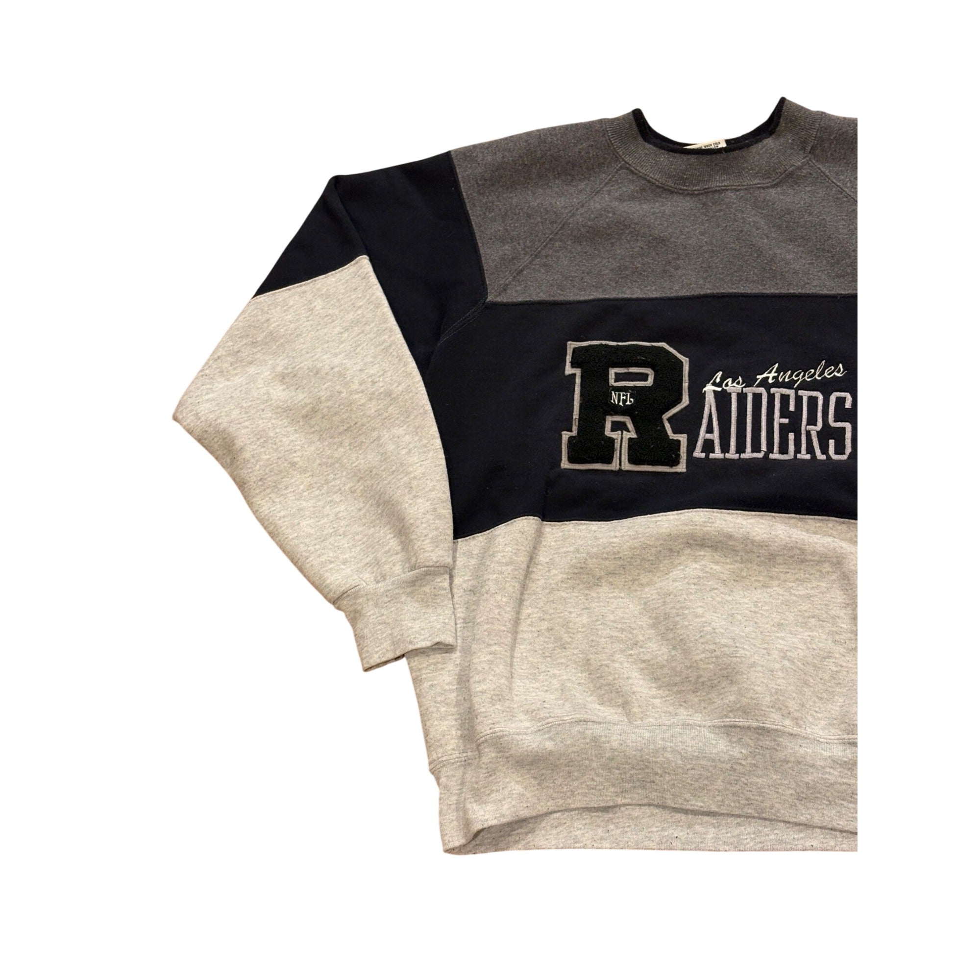 Vintage 90s Nutmeg Mills Los Angeles Raiders NFL Crewneck Sweatshirt Men's Large
