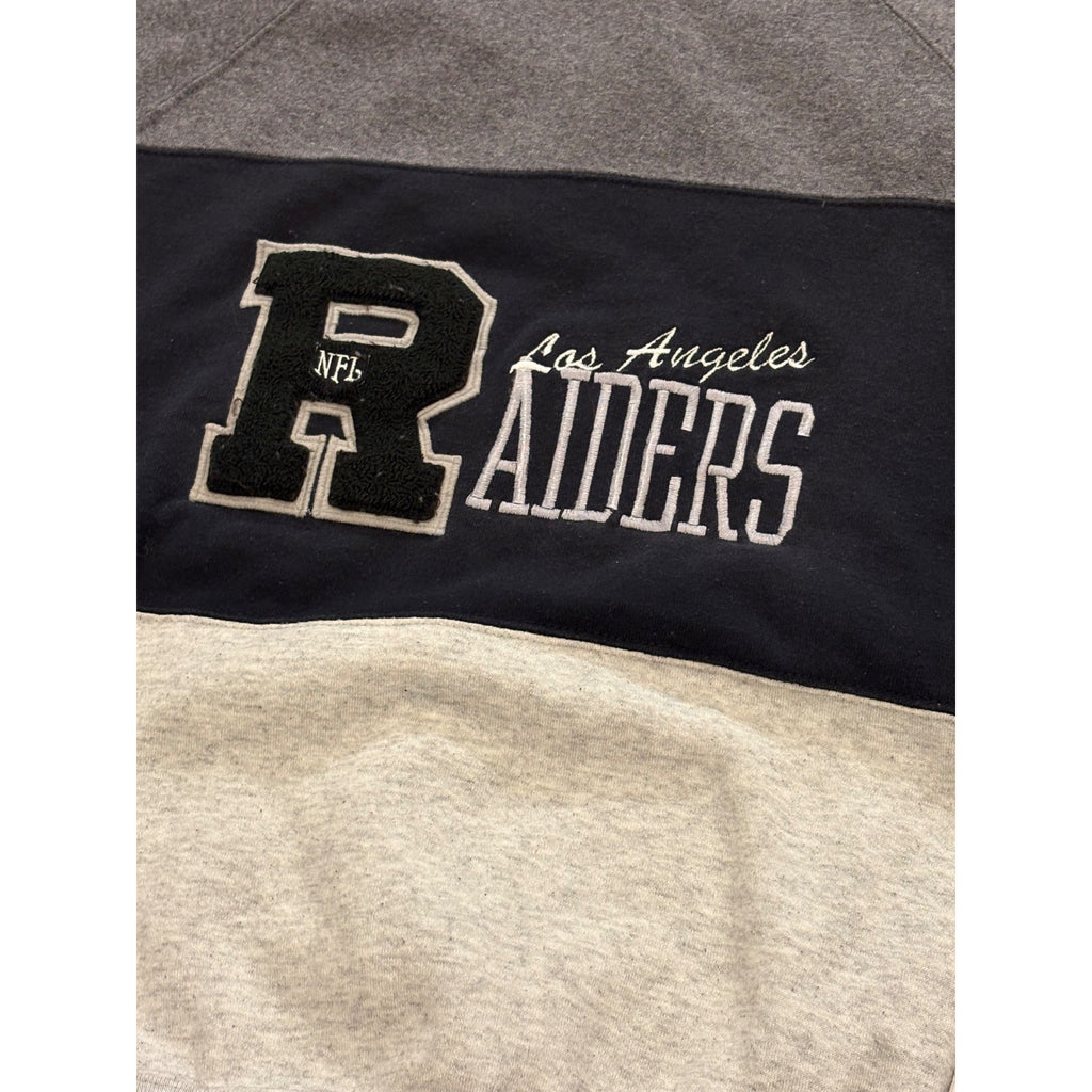 Vintage 90s Nutmeg Mills Los Angeles Raiders NFL Crewneck Sweatshirt Men's Large