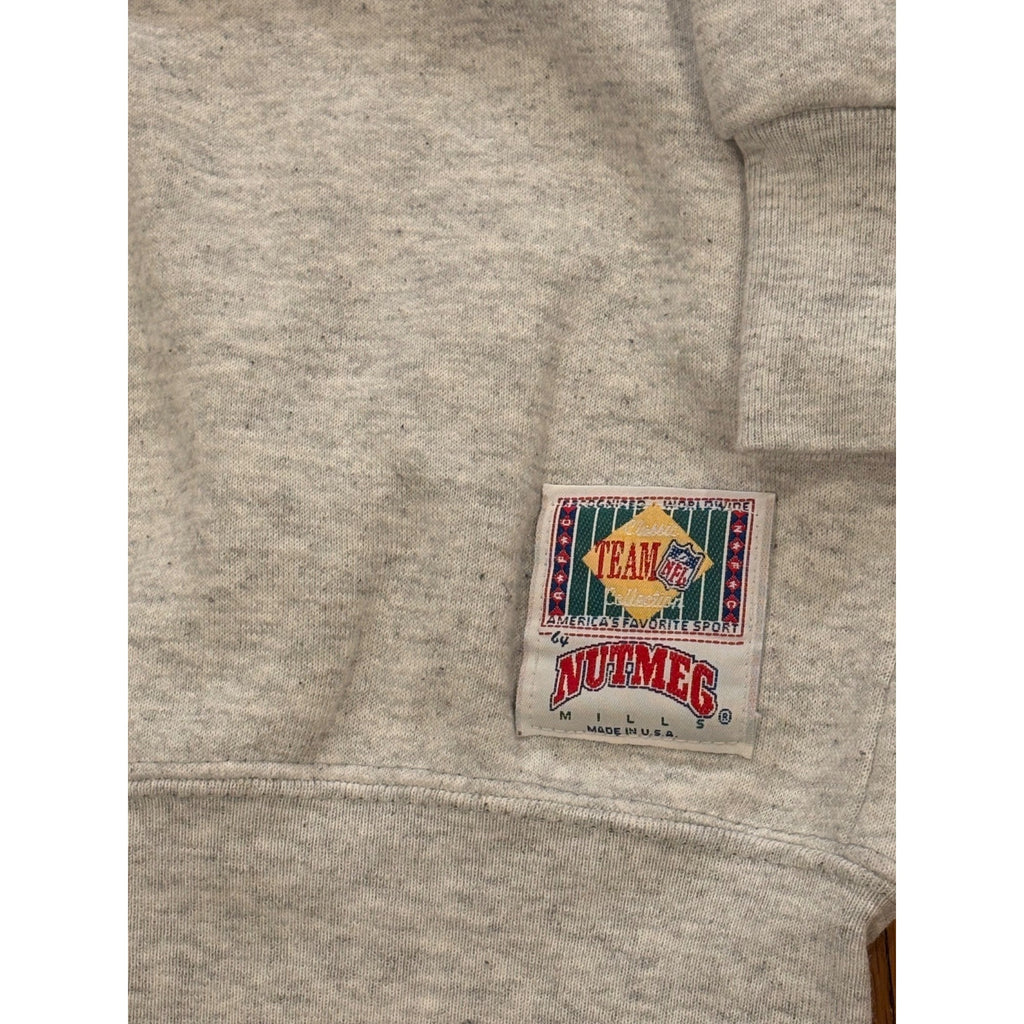 Vintage 90s Nutmeg Mills Los Angeles Raiders NFL Crewneck Sweatshirt Men's Large