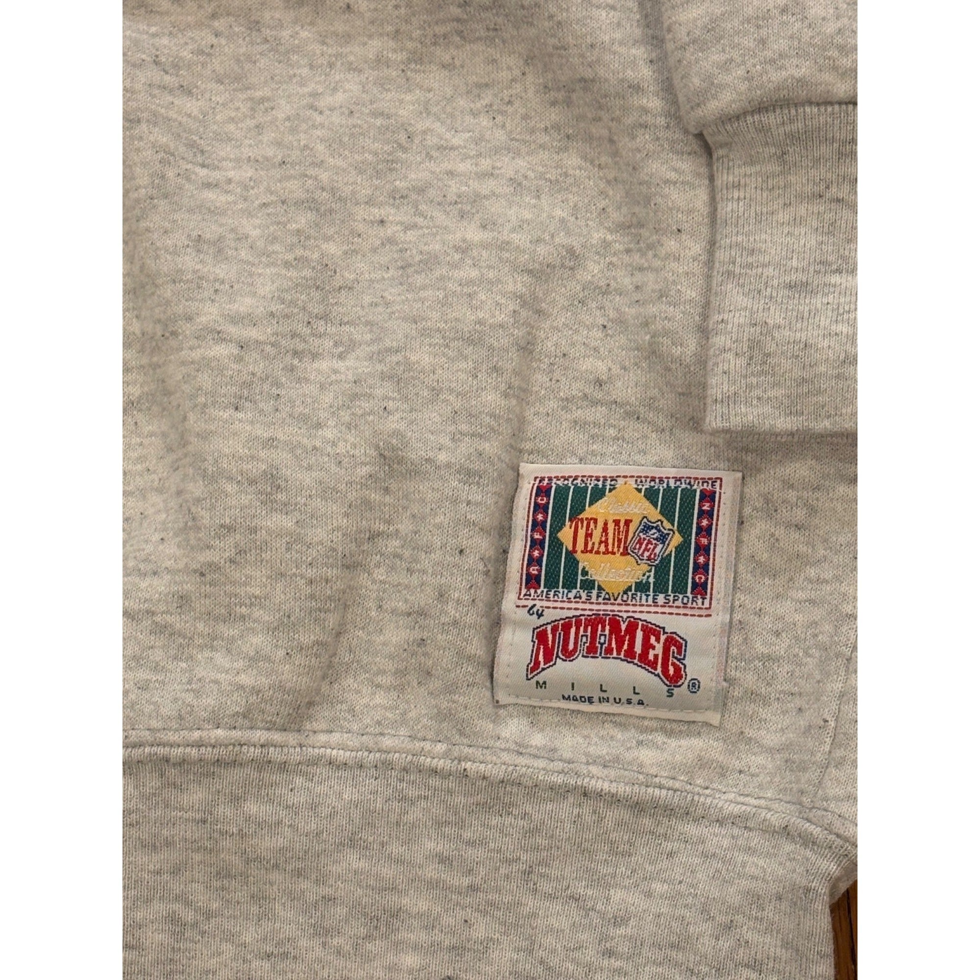 Vintage 90s Nutmeg Mills Los Angeles Raiders NFL Crewneck Sweatshirt Men's Large