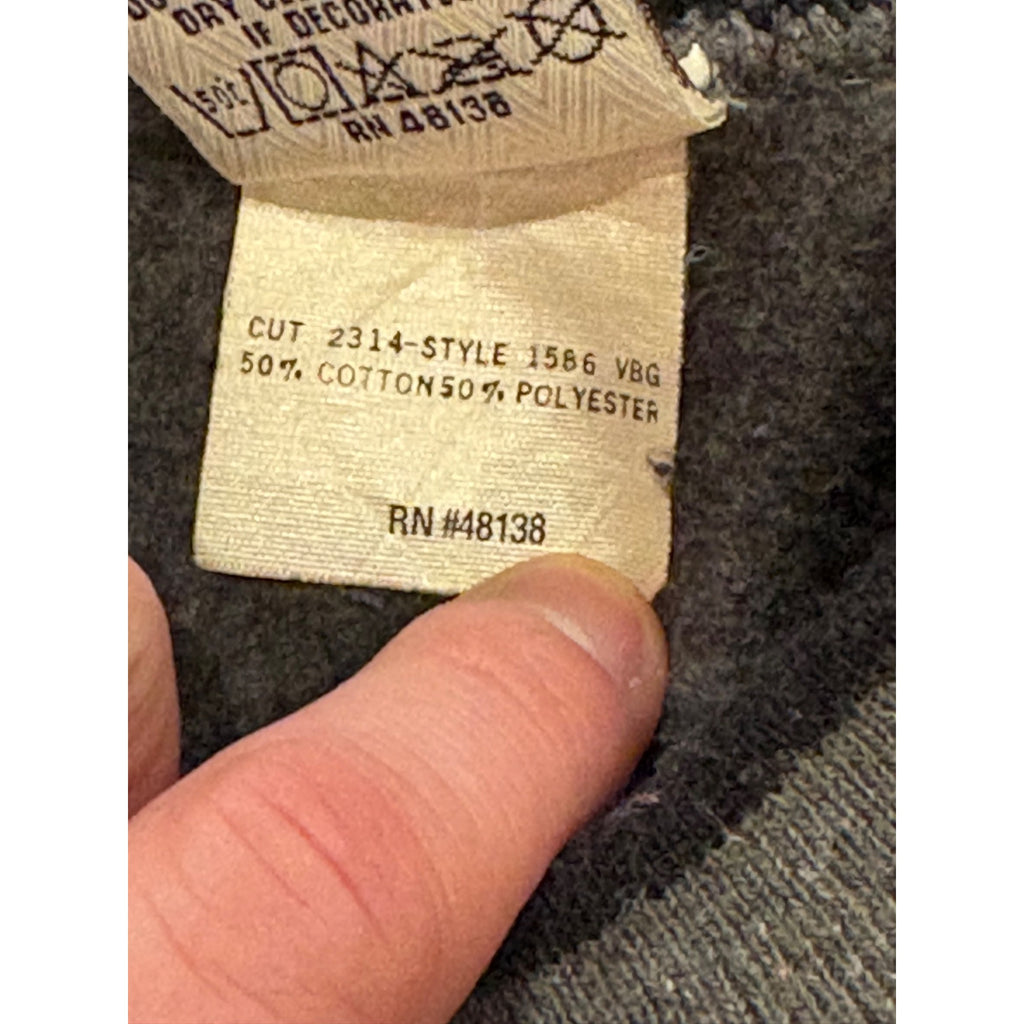 Vintage 90s Nutmeg Mills Los Angeles Raiders NFL Crewneck Sweatshirt Men's Large