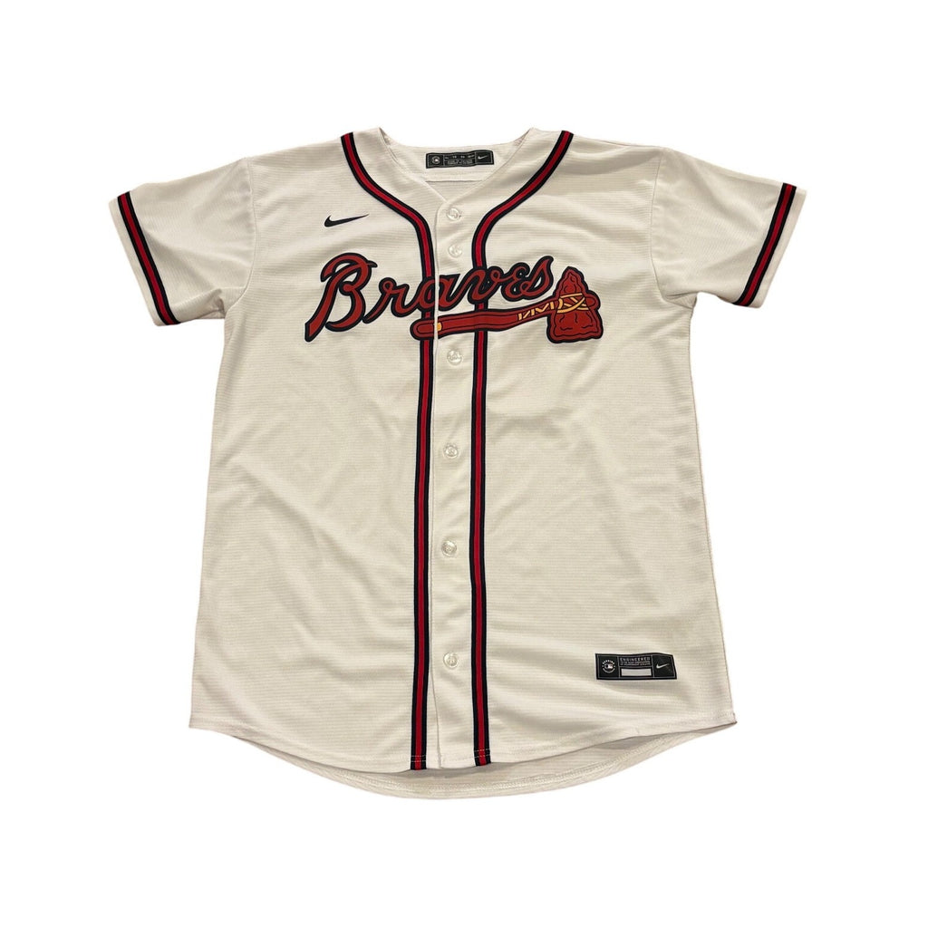 Nike Atlanta Braves Ronald Acuña Jr. #13 Home White MLB Baseball Jersey Youth XL