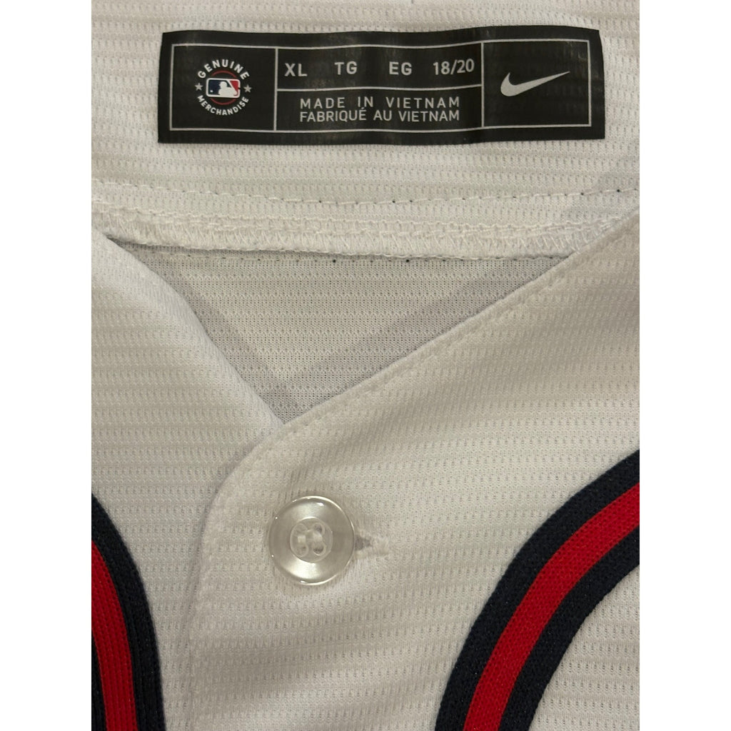 Nike Atlanta Braves Ronald Acuña Jr. #13 Home White MLB Baseball Jersey Youth XL