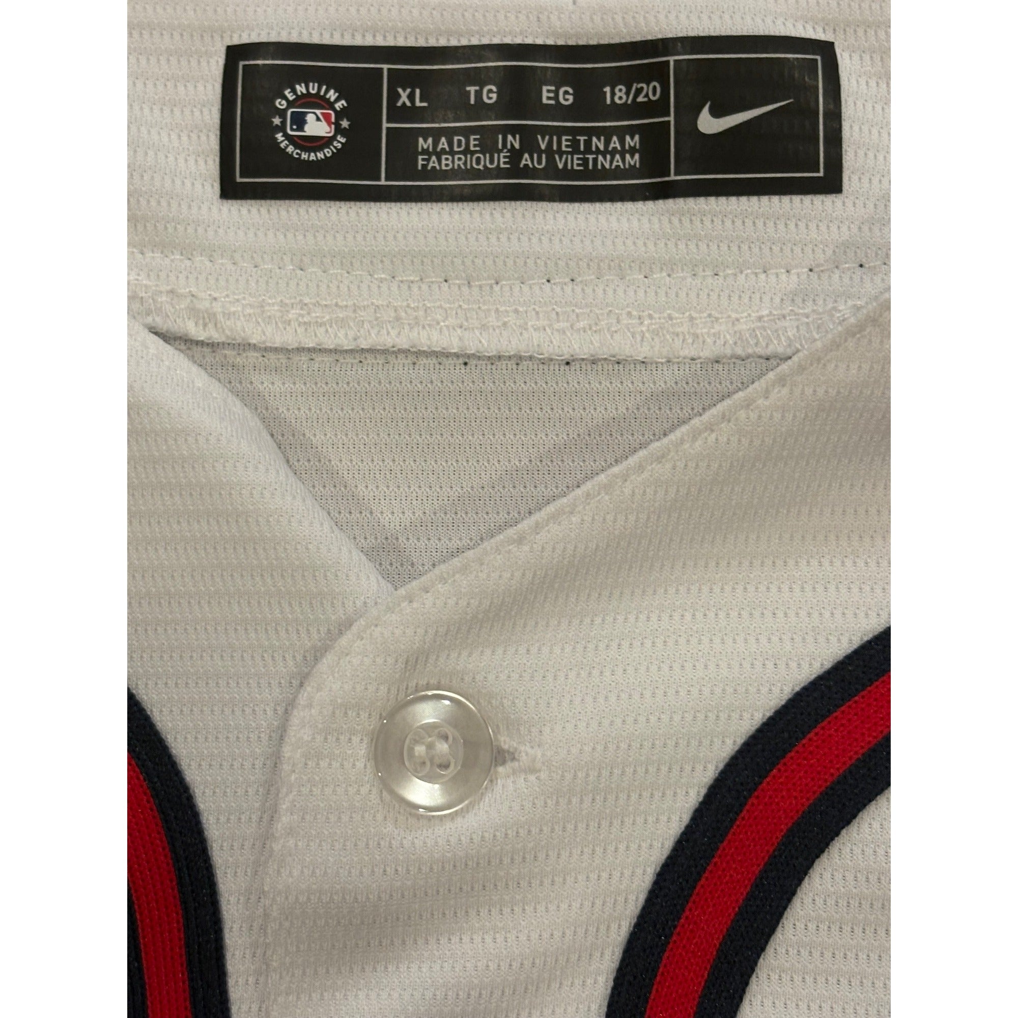 Nike Atlanta Braves Ronald Acuña Jr. #13 Home White MLB Baseball Jersey Youth XL