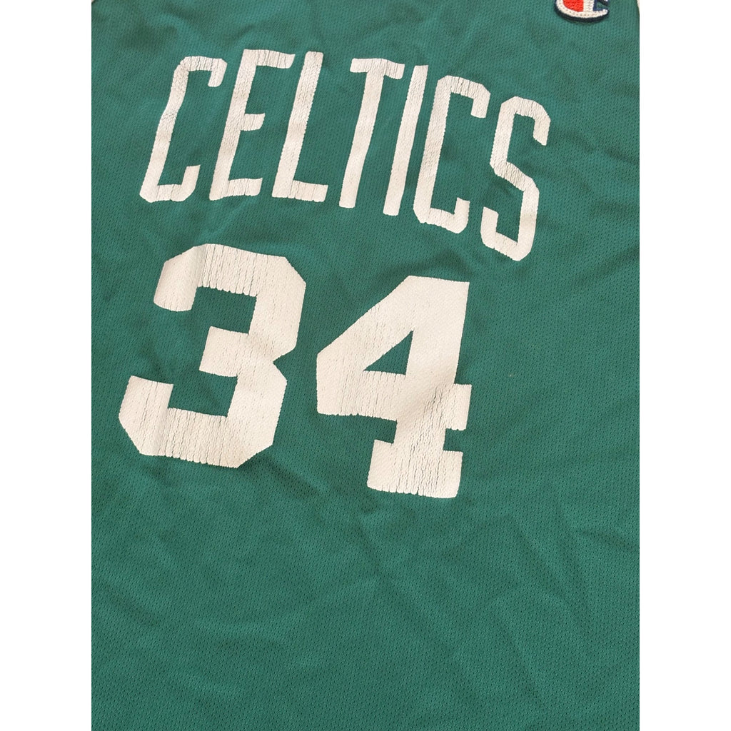 Vintage 90's Champion Boston Celtics Paul Pierce #34 NBA Green Jersey Men's 48