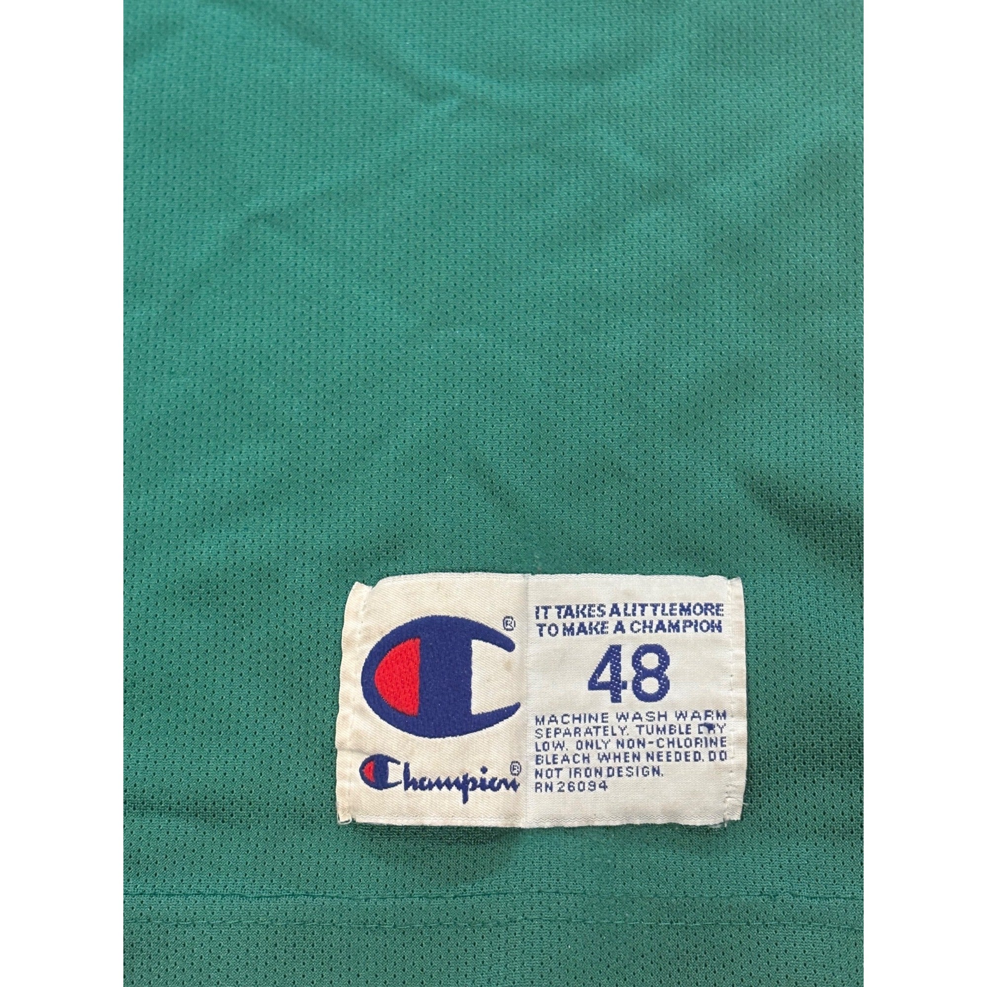 Vintage 90's Champion Boston Celtics Paul Pierce #34 NBA Green Jersey Men's 48