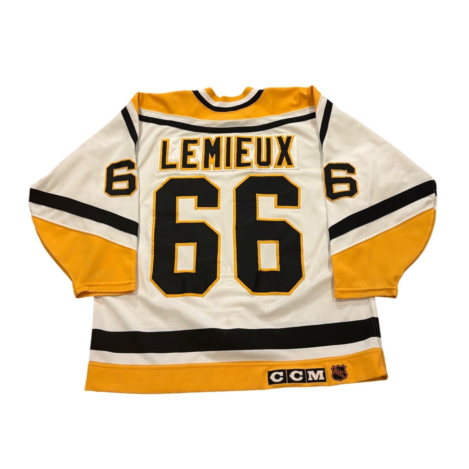 1992-1993 CCM Center Ice Pittsburgh Penguins Mario Lemieux #66 Jersey Men's 48
