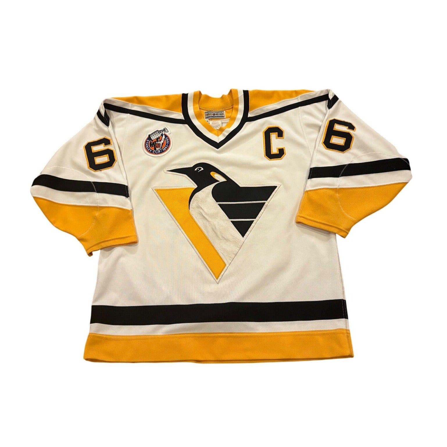 1992-1993 CCM Center Ice Pittsburgh Penguins Mario Lemieux #66 Jersey Men's 48