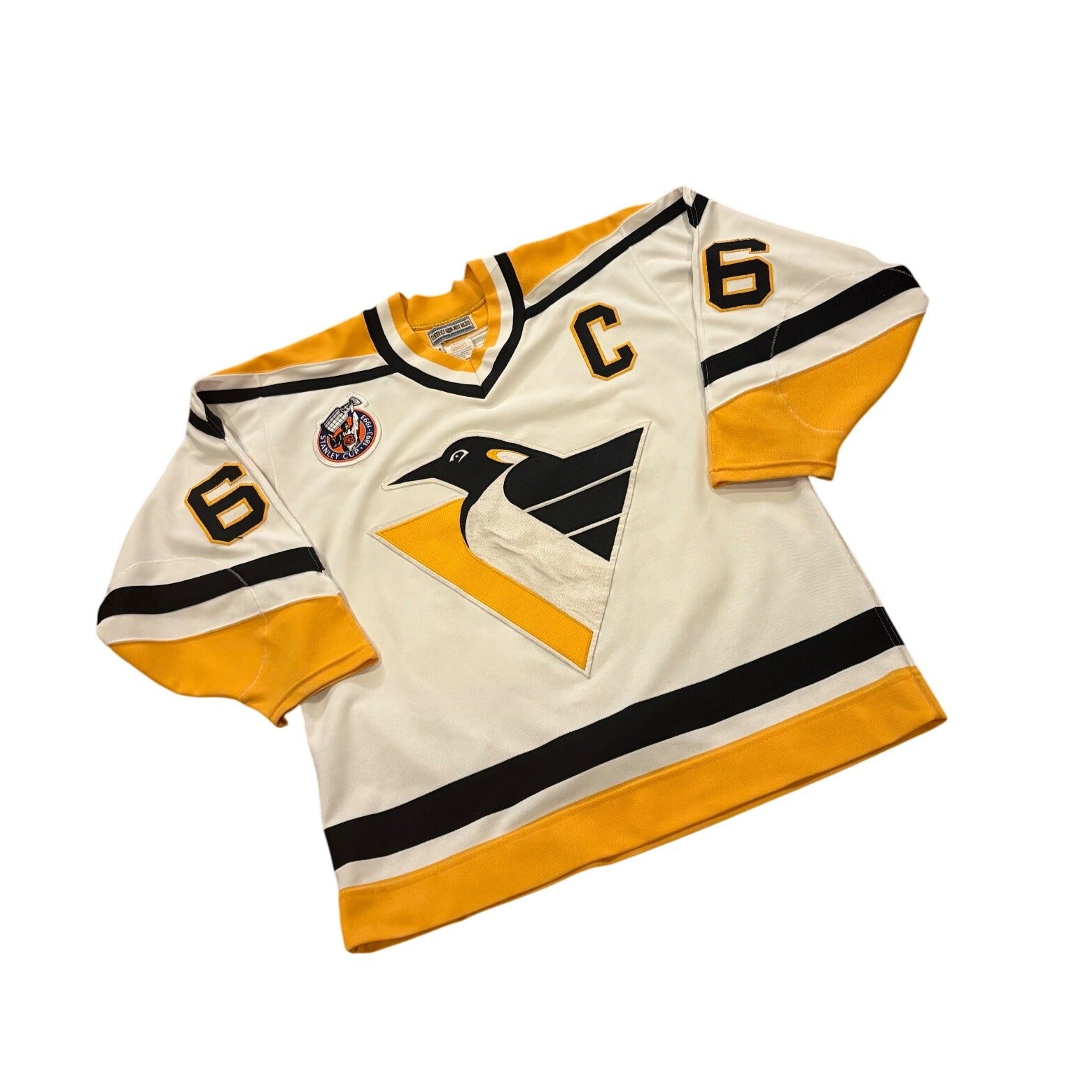 1992-1993 CCM Center Ice Pittsburgh Penguins Mario Lemieux #66 Jersey Men's 48