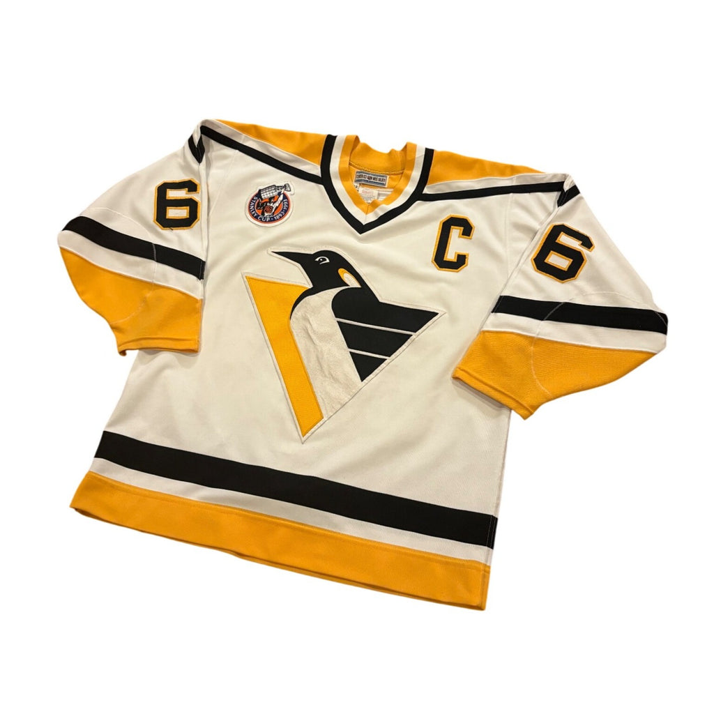 1992-1993 CCM Center Ice Pittsburgh Penguins Mario Lemieux #66 Jersey Men's 48