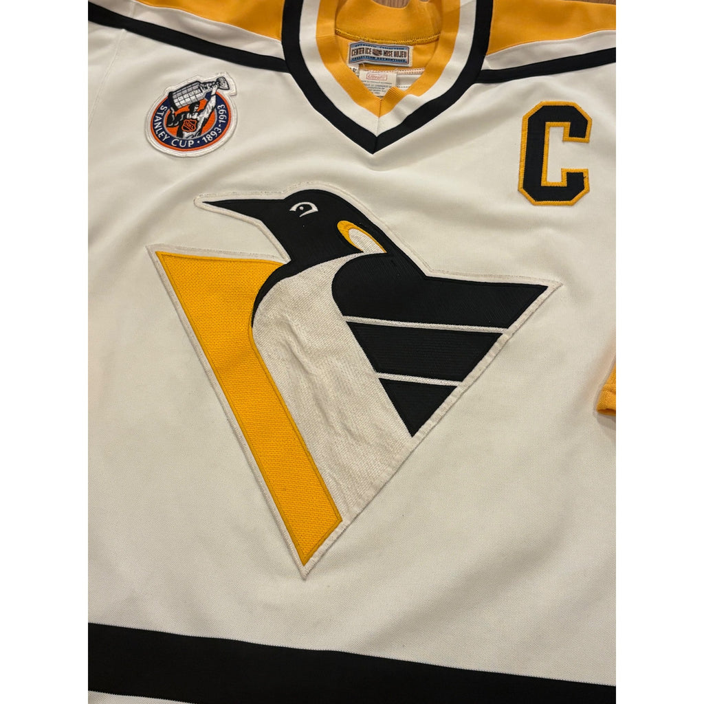 1992-1993 CCM Center Ice Pittsburgh Penguins Mario Lemieux #66 Jersey Men's 48