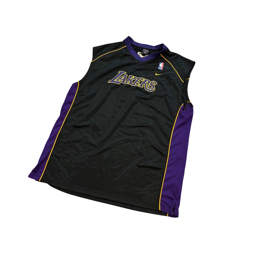 Nike Team Los Angeles Lakers NBA Basketball Shooting Warmup Shirt Black Men’s XL