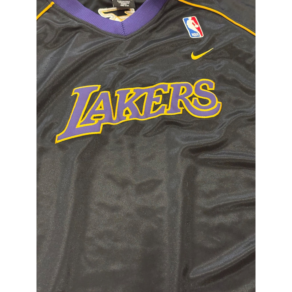 Nike Team Los Angeles Lakers NBA Basketball Shooting Warmup Shirt Black Men’s XL