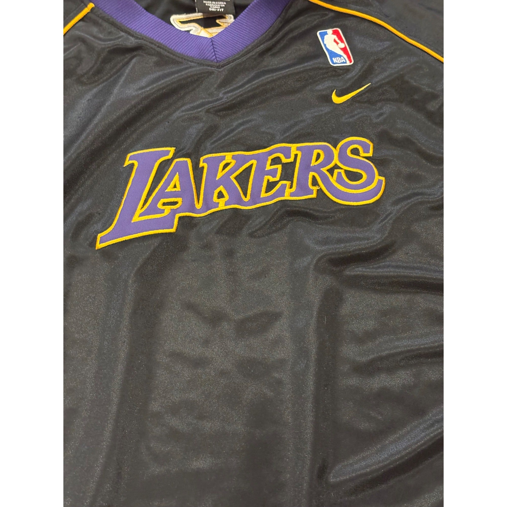 Nike Team Los Angeles Lakers NBA Basketball Shooting Warmup Shirt Black Men’s XL