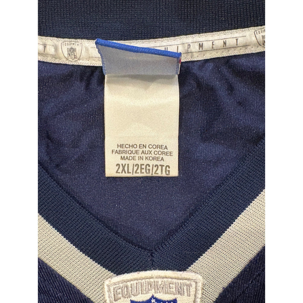 Reebok New England Patriots Tedy Bruschi #54 Home Blue NFL Football Jersey 2XL