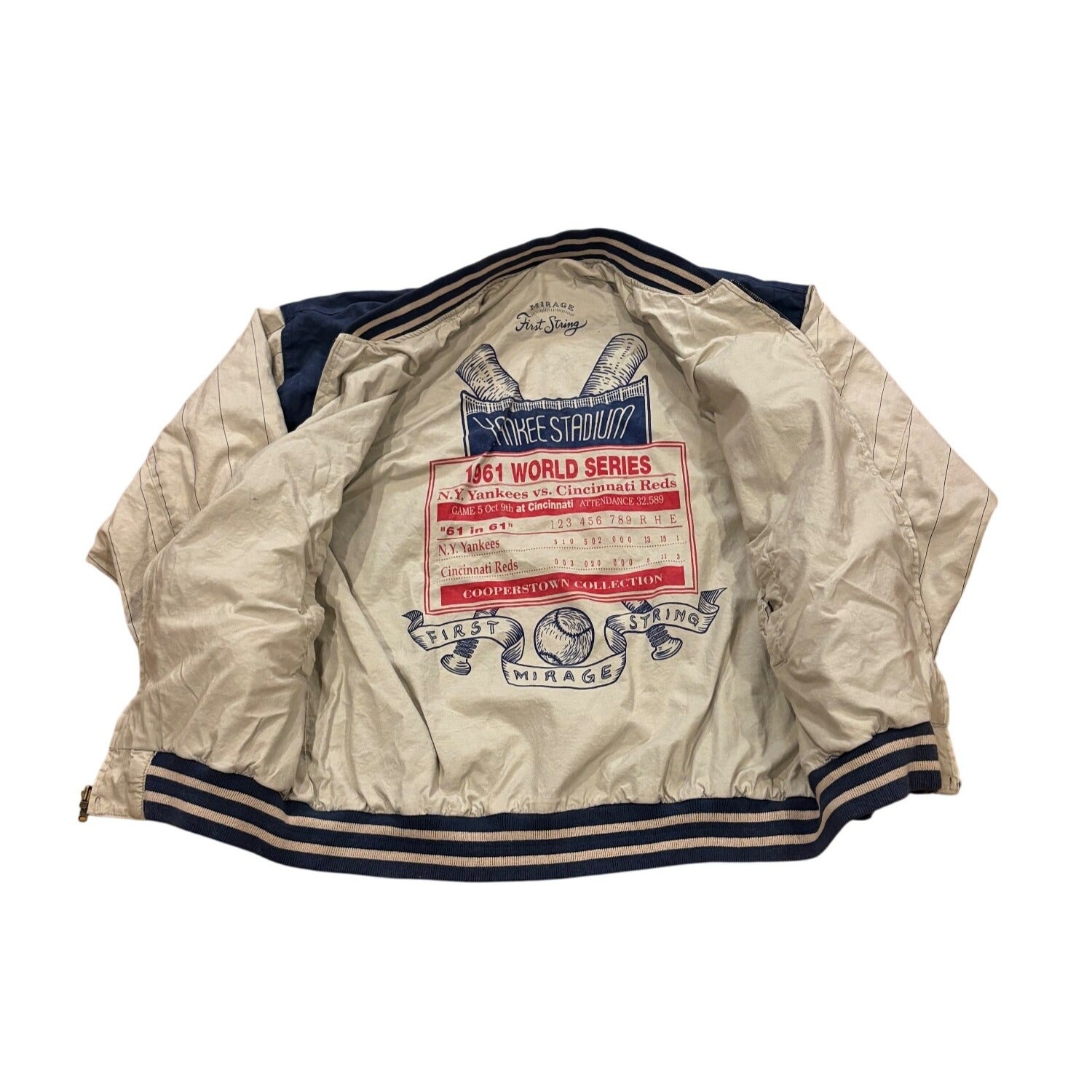 Vintage Mirage 1961 New York Yankees World Championship Reversible Jacket XL