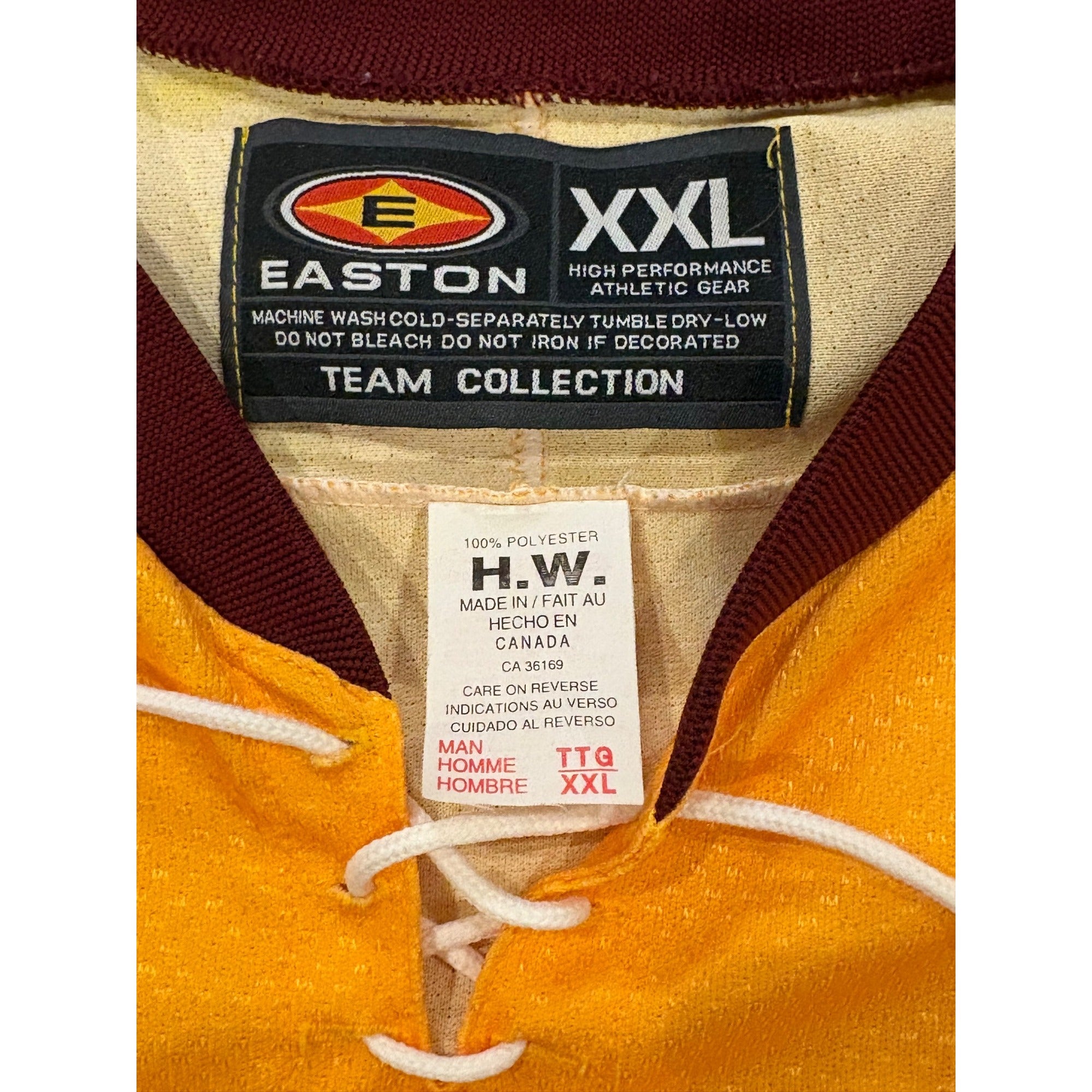 Vintage 2005-2006 Easton Minnesota Golden Gophers Alternate Hockey Jersey 2XL