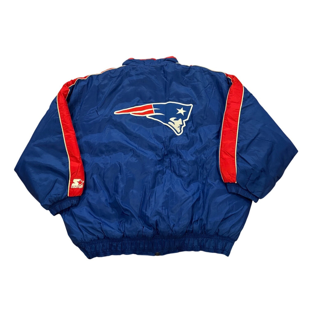 Vintage 90's Starter New England Patriots NFL Reversible Puffer Jacket Men's XL