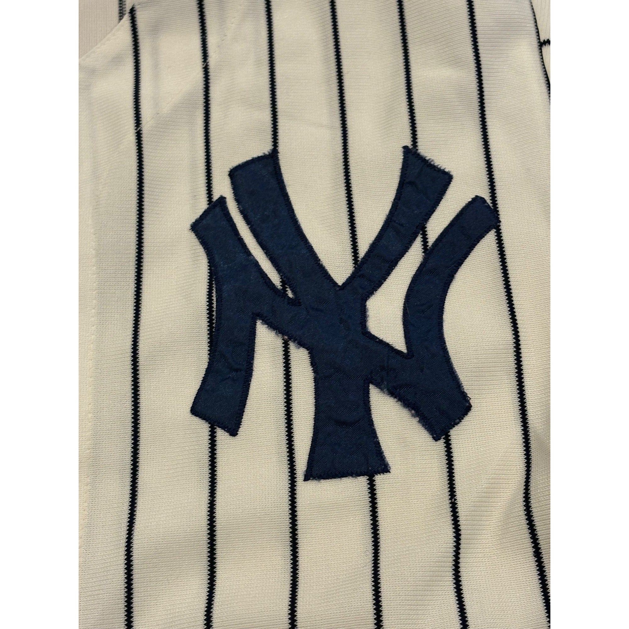 Vintage 80's New York Yankees Stitched Home White MLB Jersey Men's Small