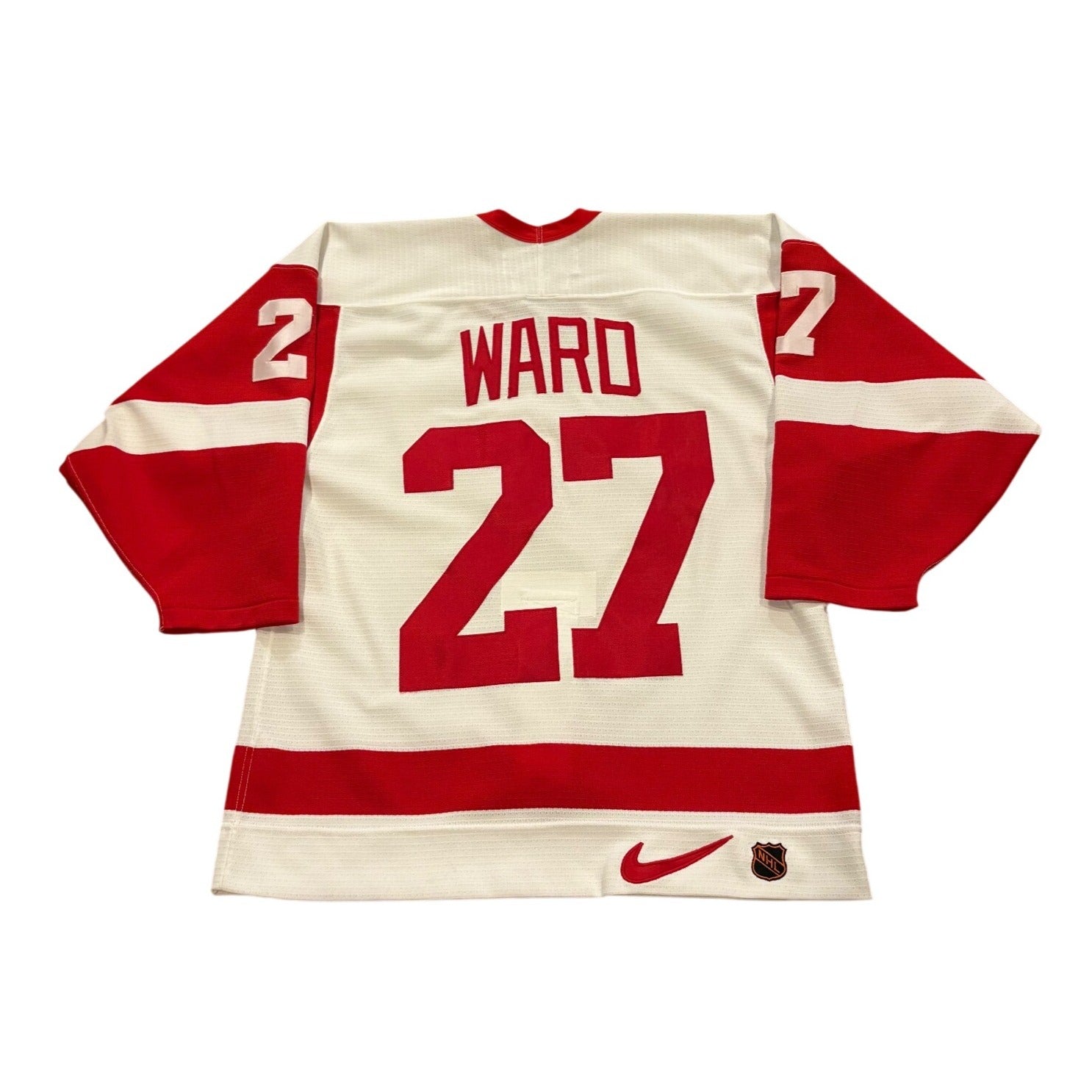 Vintage Nike Detroit Red Wings Aaron Ward #27 Center Ice NHL Authentic Jersey 44