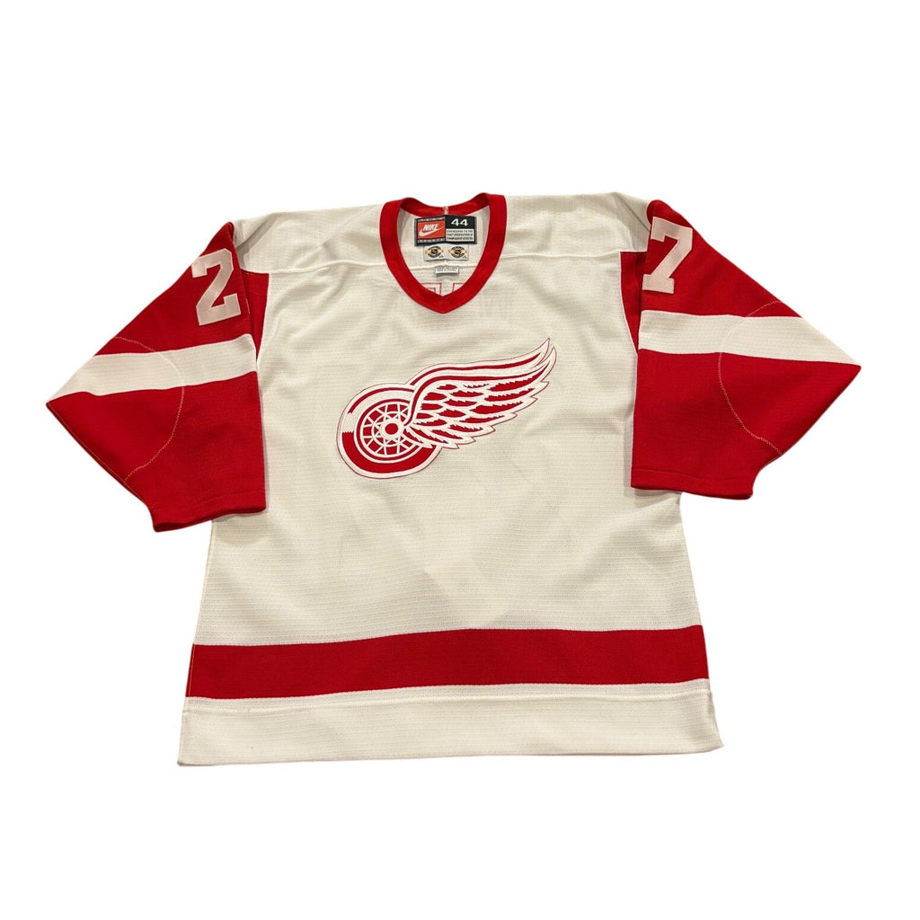 Vintage Nike Detroit Red Wings Aaron Ward #27 Center Ice NHL Authentic Jersey 44